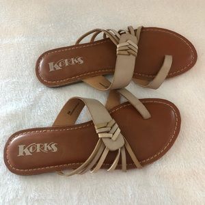 Korks Gold Sandals from Nordstrom Rack